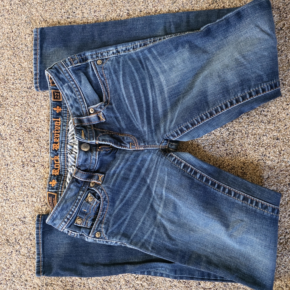 Rock Revival Blue Jeans